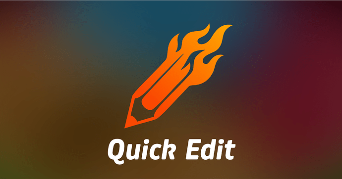 Quick Edit for TCMS 3